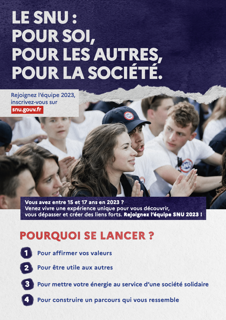 Le flyer A5 SNU 2023