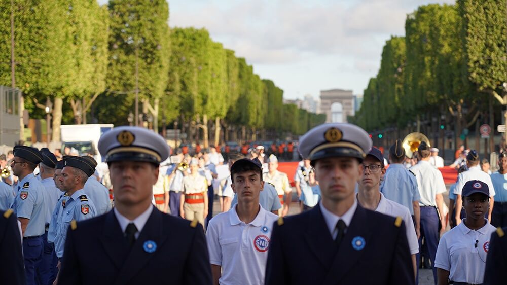 Les volontaires SNU à l'honneur dans le tableau final